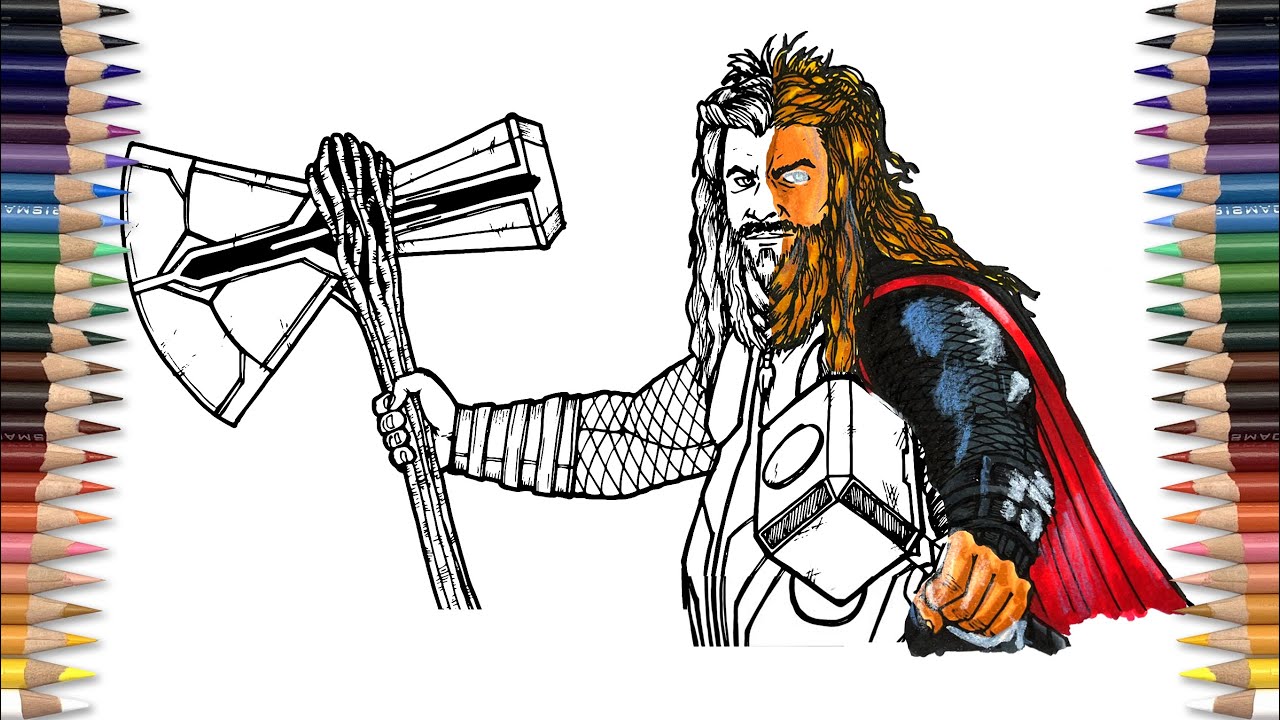 Como fazer o desenho do Thor