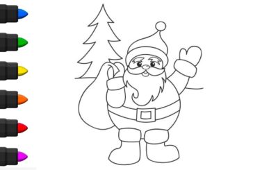 Desenho papai noel para colorir . Confira lingas imagens do bom velhinho para você salvar em pdf, imprimir e pintar do seu jeito.