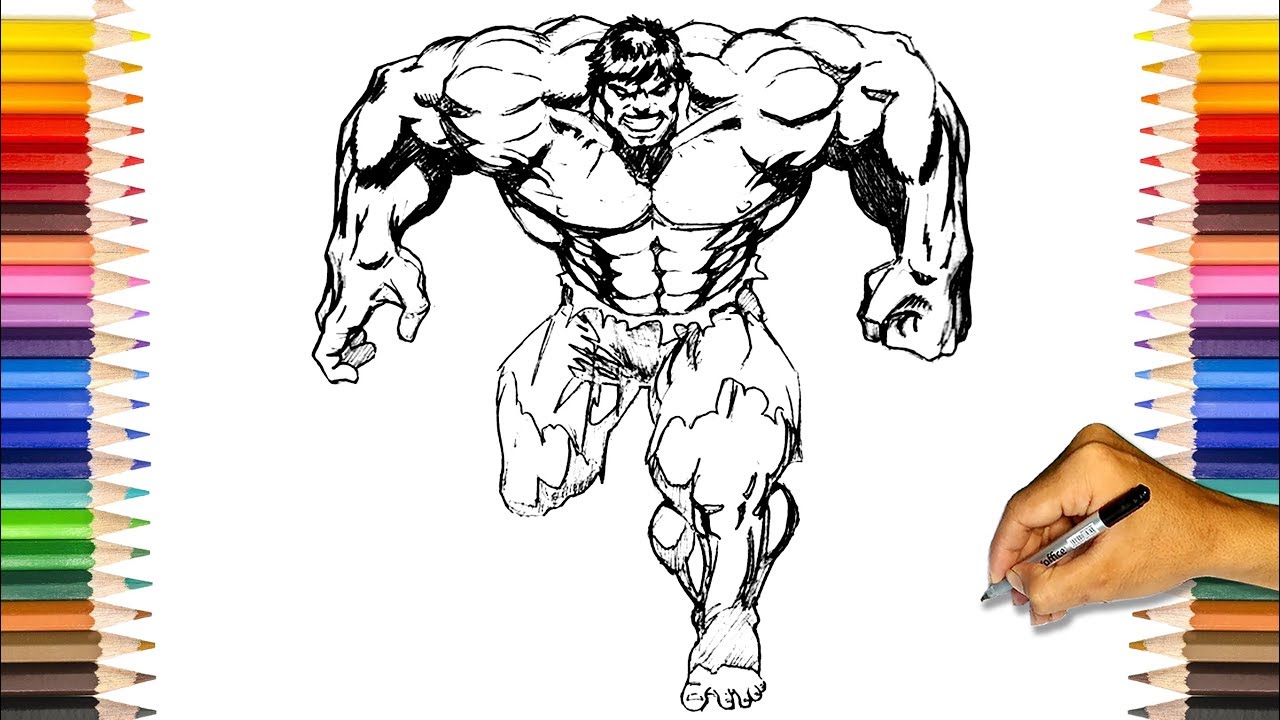 Confira diversos desenhos do Hulk para colorir, baixar em pdf e imprimir. São imagens incríveis do Gigante Esmeralda da Marvel.