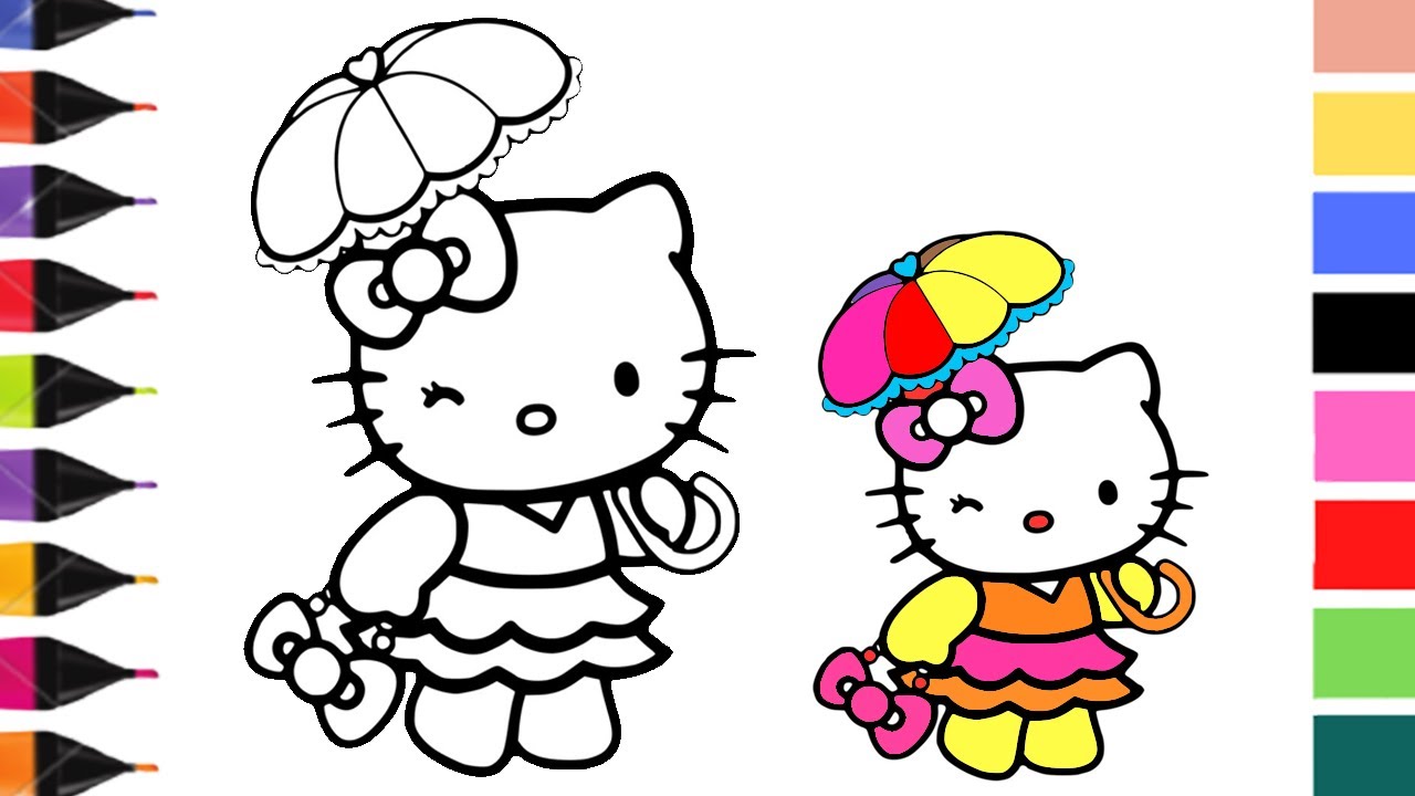 desenhos para colorir hello kitty
