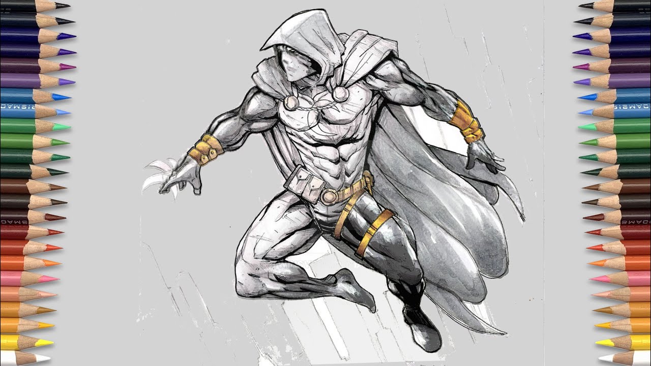 Cavaleiro da Lua Desenho - Moon Knight - confira diversas imagens desse herói da marvel para baixar, imprimir e pintar.