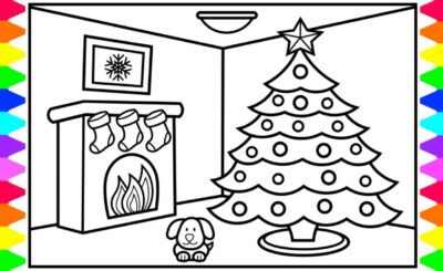 Desenhos de Natal para colorir - confira imagens natalinas para baixar, imprimir e pintar do seu jeito para comemorar a festa do Papai Noel, o bom velhinho.