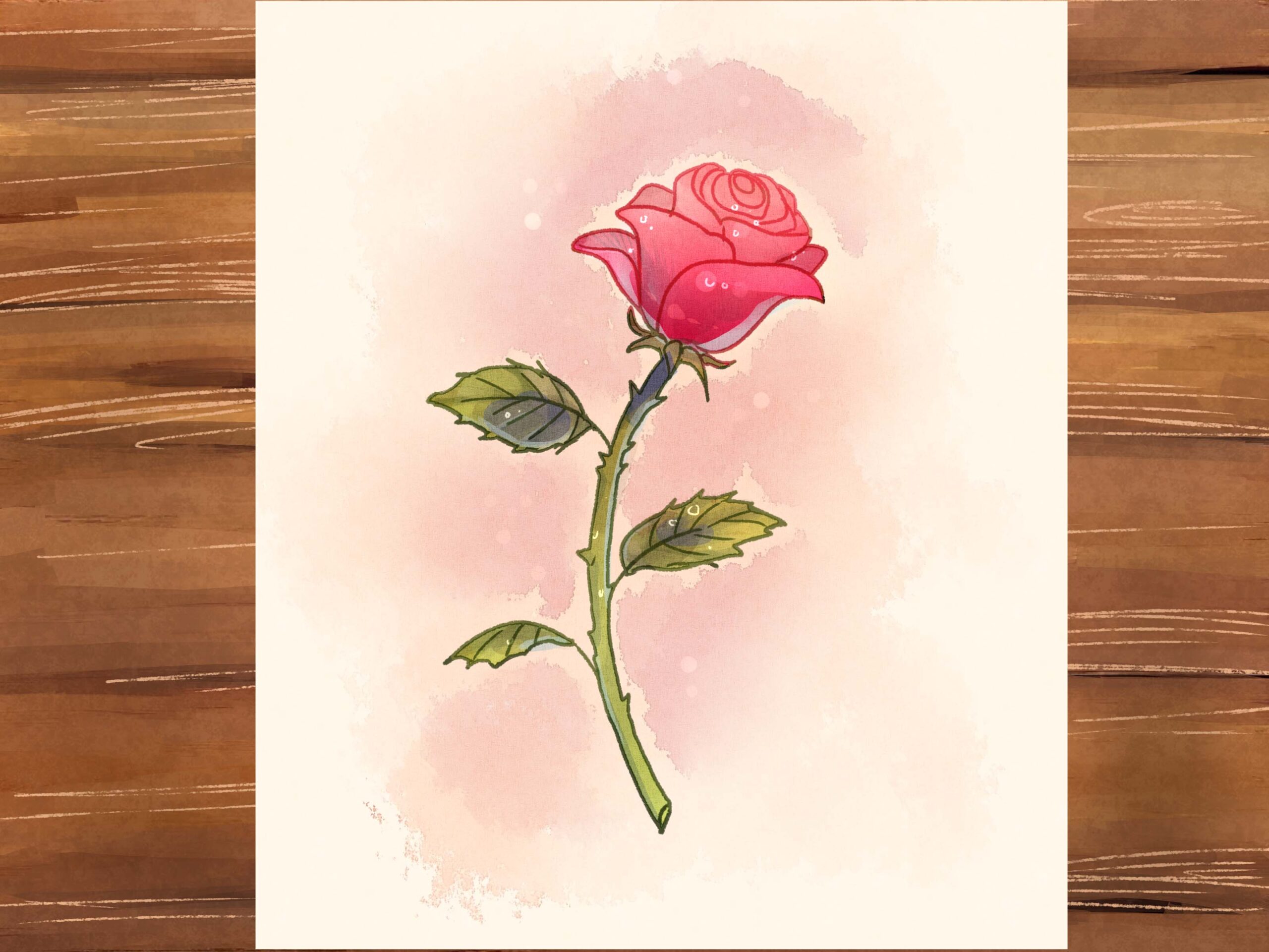 How to draw a rose - learn to draw a rose easy and step by step with this video tutorial. Watch and practice your drawing. Come on!