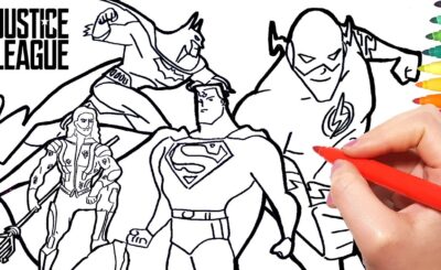 Liga da Justiça desenho para colorir e imprimir - confira imagens dos super heróis da liga para pintar: Superman, Batman, Mulher Maravilha, Flash e muito mais.