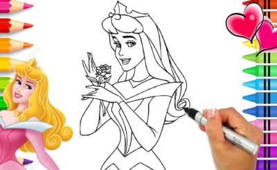 rincesa Aurora desenho para colorir - baixe diversas imagens e desenhos dessa linda princesa Aurora da Disney em cenas super divertidas para imprimir e pintar.