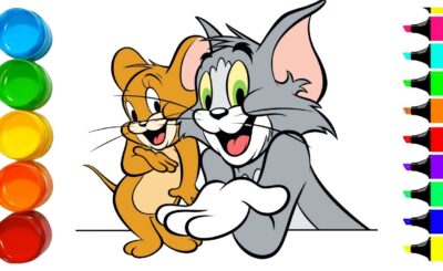 Tom e Jerry para colorir - confira diversos desenhos da dupla de gato e rato Tom & Jerry para você imprimir e pintar do seu jeito. Vamos colorir?