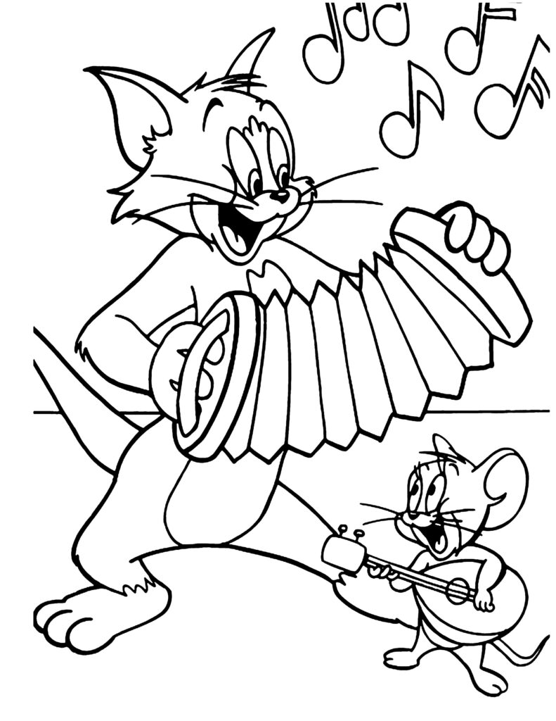 Tom e Jerry para colorir - confira diversos desenhos da dupla de gato e rato Tom & Jerry para você imprimir e pintar do seu jeito. Vamos colorir?