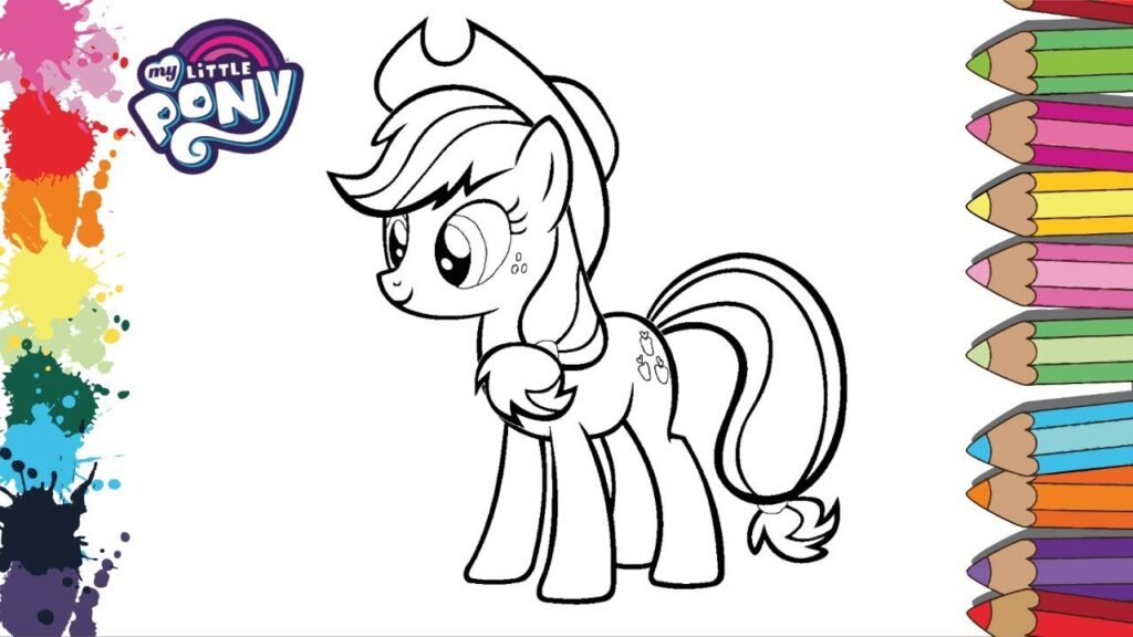 My Little Pony para colorir - confira diversos desenhos fofos e cativantes do pequeno pônei para imprimir e pintar.