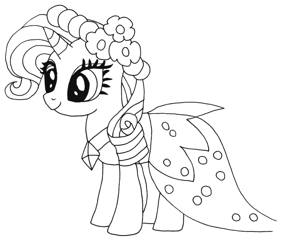 My Little Pony para colorir - confira diversos desenhos fofos e cativantes do pequeno pônei para imprimir e pintar.