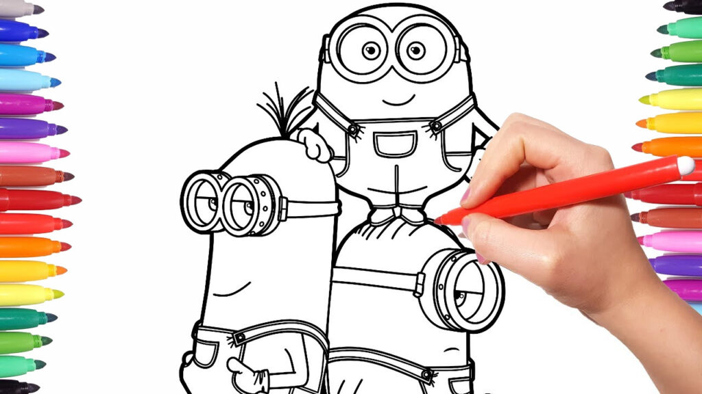 Minions Desenho para colorir - meu malvado favorito - coloring page - diversas imagens para imprimir e colorir dos minions.