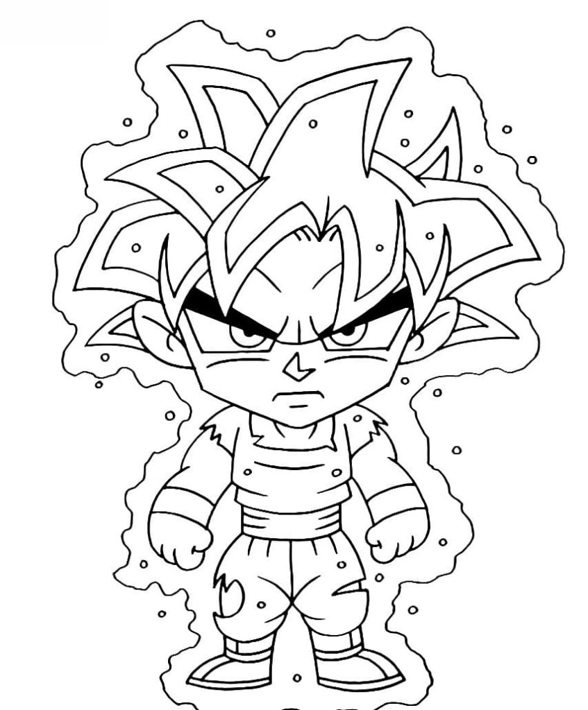 Desenho do Goku - Dragon Ball - confira imagens (png) para baixar, imprimir e colorir do herói saiyajin do anime Dragon Ball.