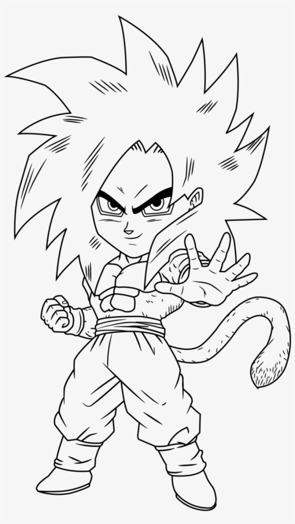 Desenho do Goku - Dragon Ball - confira imagens (png) para baixar, imprimir e colorir do herói saiyajin do anime Dragon Ball.