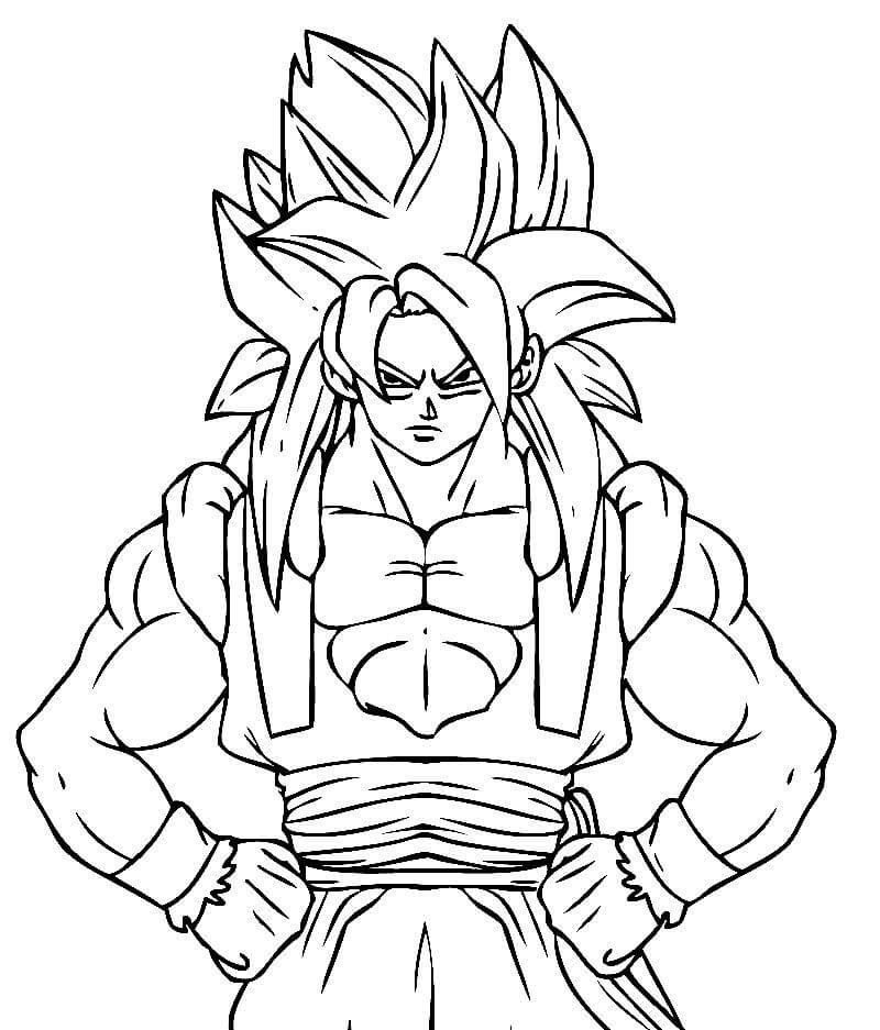 Desenho do Goku - Dragon Ball - confira imagens (png) para baixar, imprimir e colorir do herói saiyajin do anime Dragon Ball.