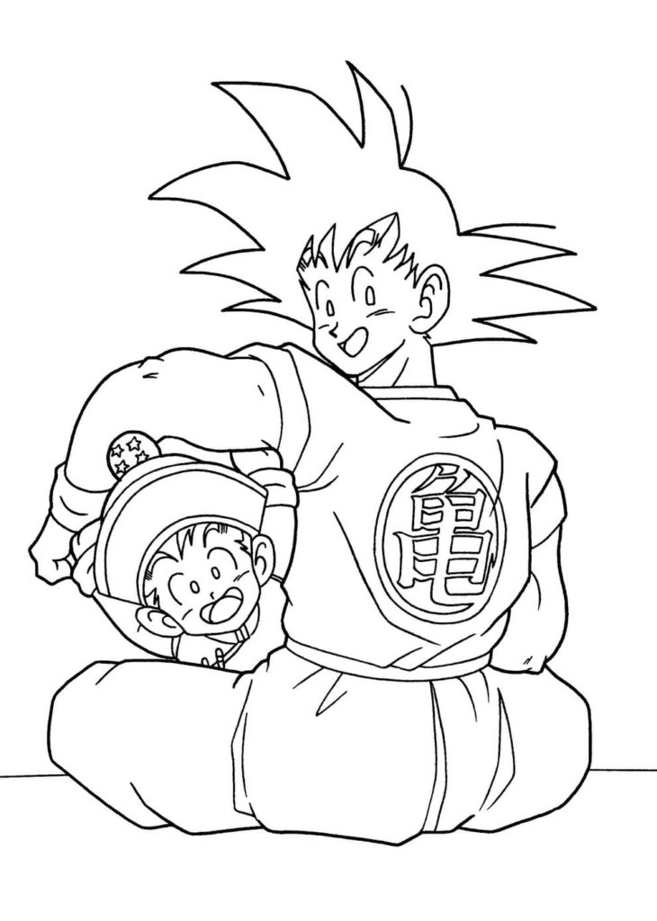 Desenho do Goku - Dragon Ball - confira imagens (png) para baixar, imprimir e colorir do herói saiyajin do anime Dragon Ball.