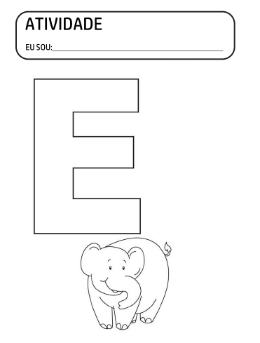 Confira diversas atividades com a Letra E para pintar, colorir e imprimir. São lindas atividades prontas grátis de educação infantil para colorir, pintar e imprimir o pdf com a vogal E de Elefante.