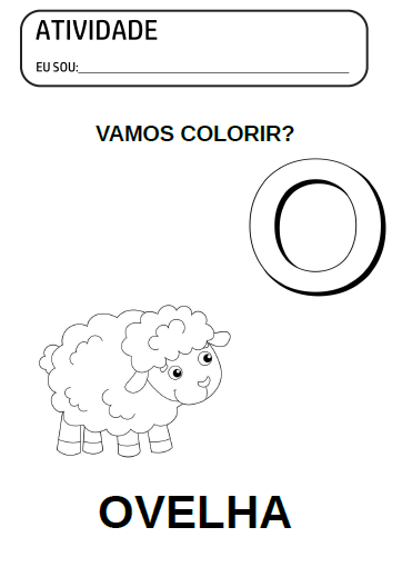 Confira diversas atividades com a Letra O para colorir, pintar e imprimir. São lindas atividades prontas grátis de educação infantil para colorir, pintar e imprimir o pdf com a vogal O de OVELHA.