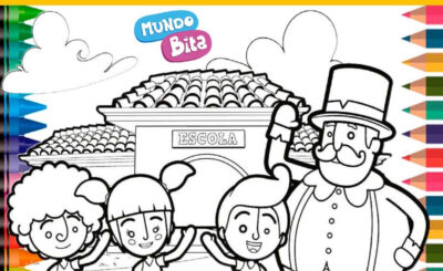 Livro de Colorir Mundo Bita para imprimir pdf - confira lindas imagens para salvar em pdf do desenho do Mundo Bita para crianças