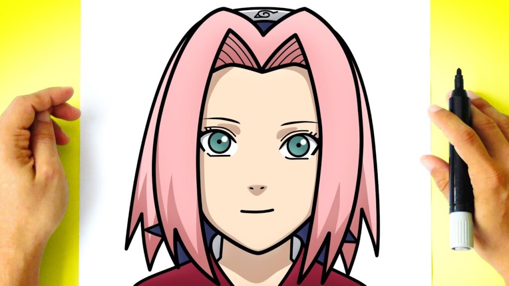 como desenhar a sakura fácil