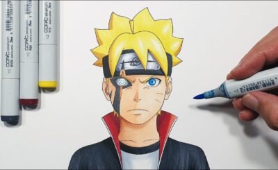 Aprenda como desenhar o Boruto Uzumaki com este passo a passo fácil! Capture o estilo único do jovem ninja da série Boruto.