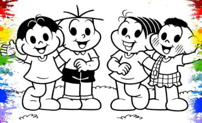 Desenho da Turma da Mônica para colorir e imprimir: uma seleção divertida e educativa para todas as idades, fácil de baixar e ideal para crianças e adultos.