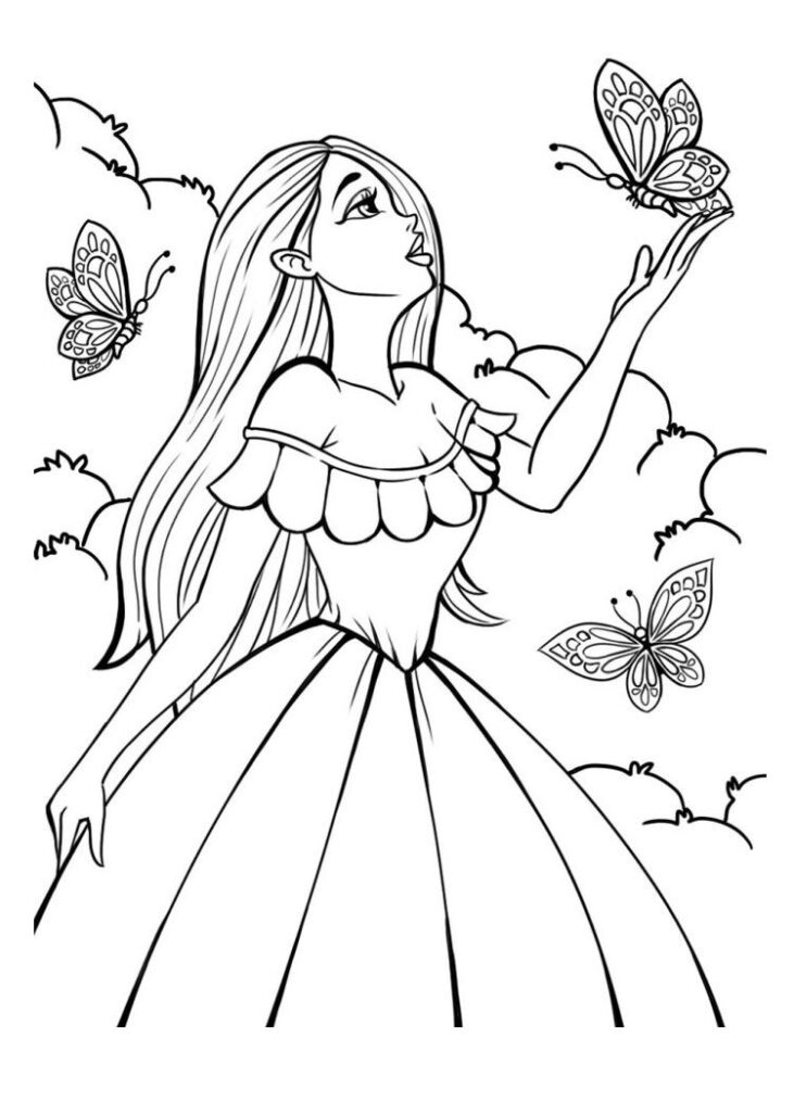 Explore nosso desenho para colorir da Barbie e solte a imaginação com cenas cheias de estilo e diversão, perfeitas para todas as idades!