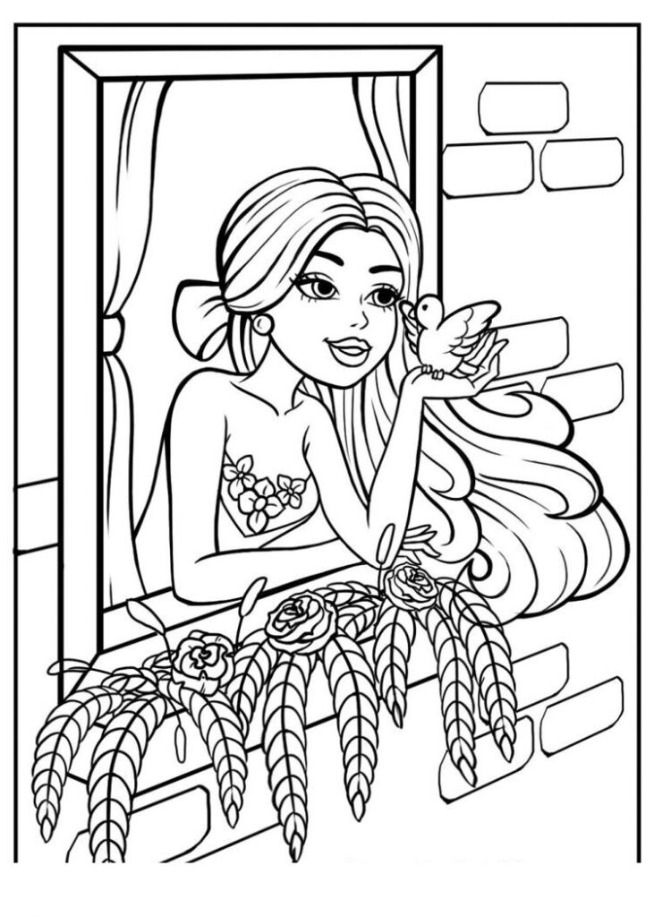 Explore nosso desenho para colorir da Barbie e solte a imaginação com cenas cheias de estilo e diversão, perfeitas para todas as idades!